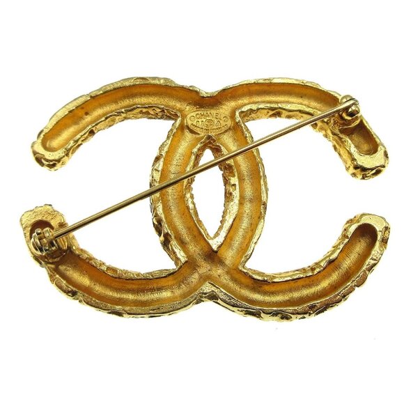 Chanel CC Brooch Pin Gold 93A 27140 - Picture 4 of 4